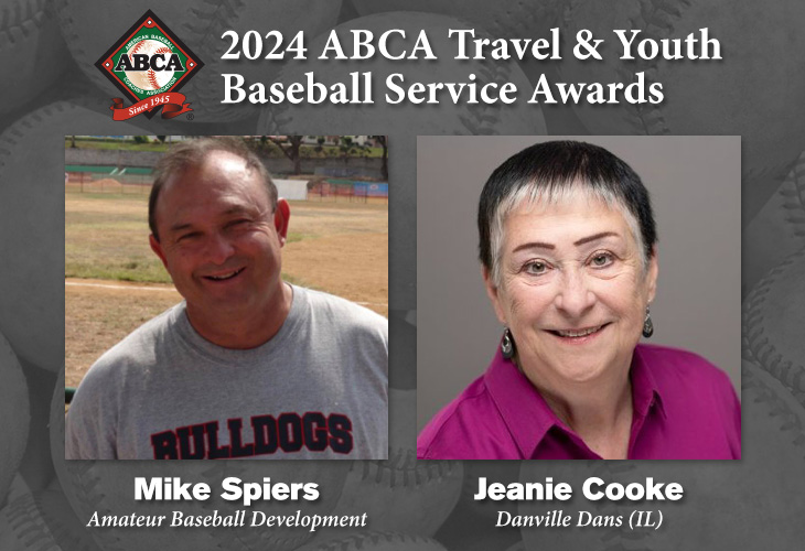 2024 ABCA Service Award recipients Mike Spiers and Jeanie Cooke