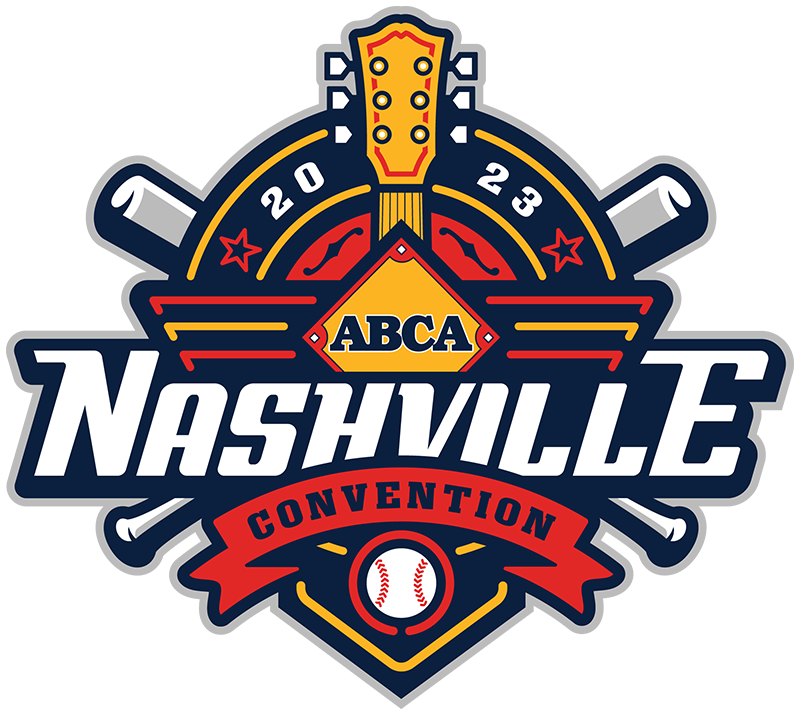 2023 ABCA Convention logo with a guitar in background and ABCA logo in front