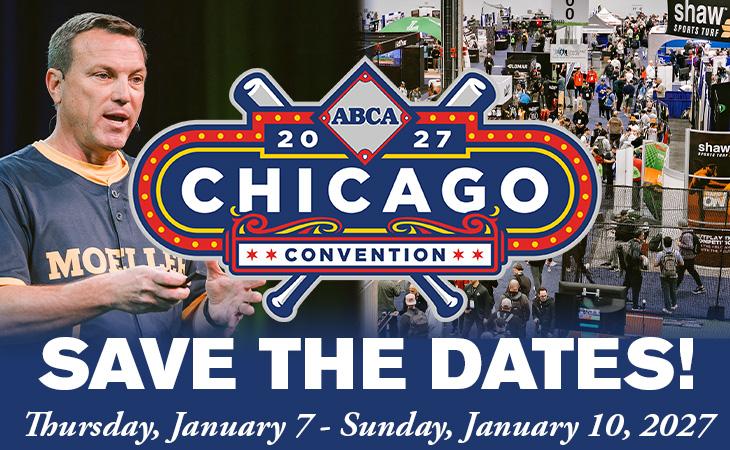ABCA Convention Save the Date with a photo of the clinics and Trade Show