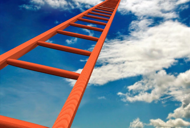 A ladder leading to the sky