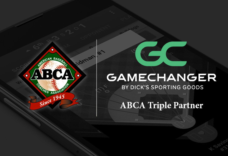 GameChanger by DICK'S Sporting Goods introduced as ABCA Triple Partner.